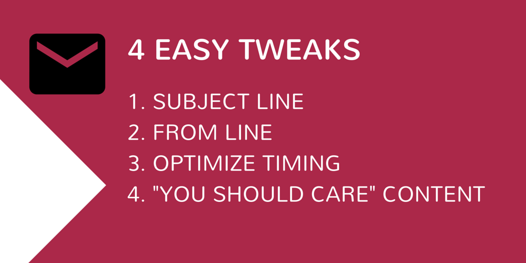 4 easy tweaks to increase email marketing effectiveness 