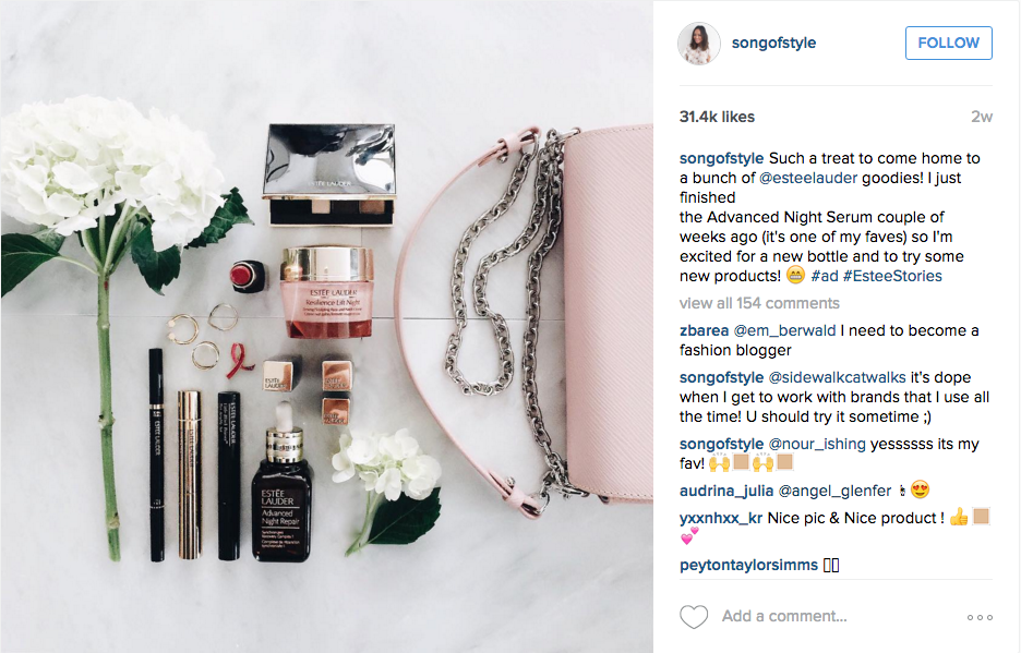 Aimee Song - Influencer Marketing for Estee Lauder