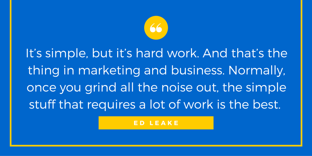 Ed Leake Quote - How to Build and Market Brands