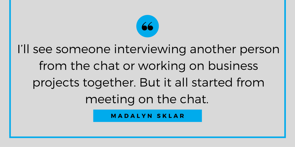 Madalyn Sklar Quote - How to Build and Run a Successful Twitter Chat