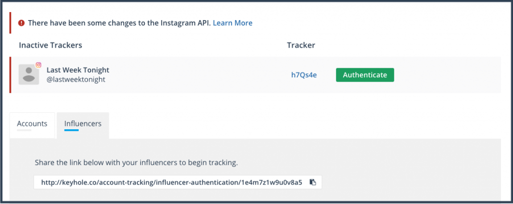 Keyhole Customers Authenticated Accounts View