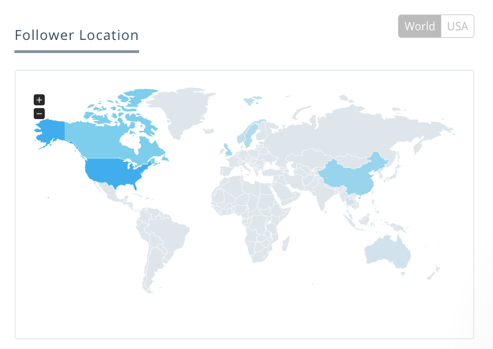 Keyhole - Follower Location Analytics