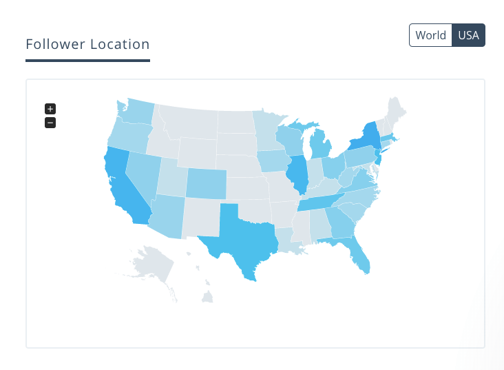 Keyhole - Follower Location Analytics