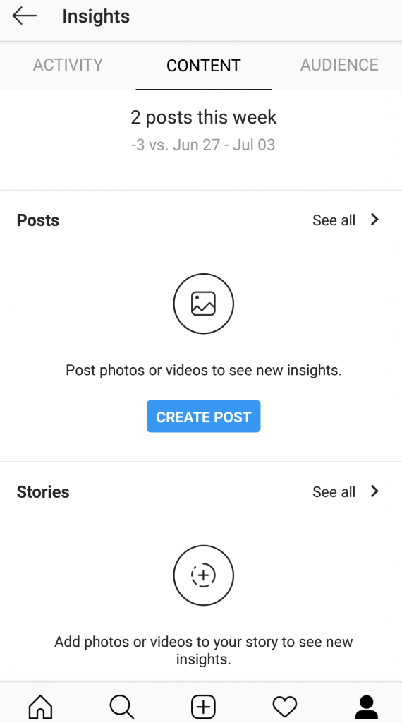 access your instagram insights