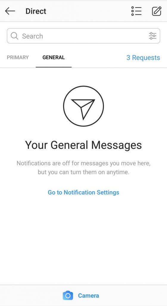 instagram creator account - direct messages inbox
