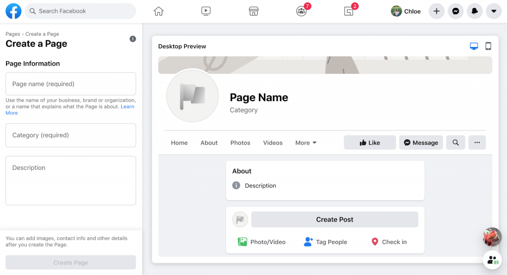 How to create a facebook business page - facebook analytics - Keyhole