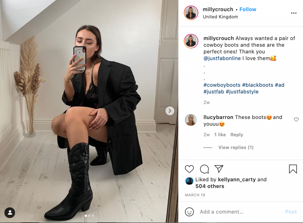 Milly CrouchMicro Influencer - Influencer Marketing in 2021