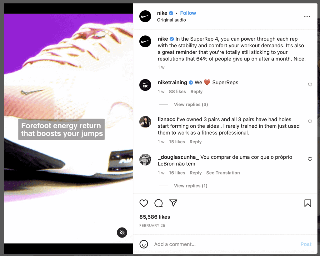 Nike instagram outlet quotes